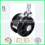 BL Swivel Electroplated 2.5 Inch Nylon Furniture or Medical Caster Wheels With Steel Grip Ring thumbnail-4