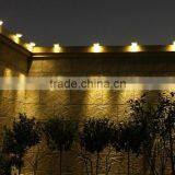 Water Resistant With Switch Solar Powered 3-led Gutter Light Fence Lamp Outdoor Solar Gutter LED Lights thumbnail-6