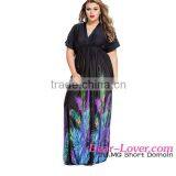 Pink Latest Halterneck Lace Trim Ladies Long Evening Party Wear Gown thumbnail-4