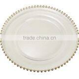 13-Inch Gold Bead Charger Plate thumbnail-1