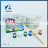 Kid's Gift Nontoxic Diy Ceramic Flower Pot Paint Sets