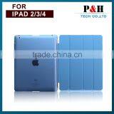 Four Folding Protective Case For IPad 2 Stand Leather Case Smart Cover For IPad 4 thumbnail-3