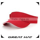 Good Quality Comfortable Youth Cotton cheap sun visor hat