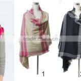 Brand Name Fashion Stripe 2015 Wool Scarf thumbnail-5