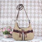 Latest Men Leisure Bag Canvas Bag With Leather Trim thumbnail-1