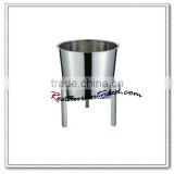 S128 Dia 400mm/ Dia 450mm Stainless Steel Soup Pot With Stand
