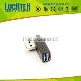 USB 3.0 Left Vertical Angled Adapter M/F Conveter