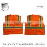 America Popular Traffic Vest for Roadway Reflective Safety Warning Vest