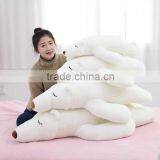 Lovely Cartoon Pure White Girls' Birthday Present Plush Polar Bear Toy Doll Sleeping Cushion Pillow