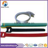 Adhesive Hook and Loop Cable Tie, Colored Logo Printed Adhesive Hook and Loop Cable Tie