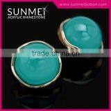 Wholesale Aquamarine Acrylic Diamond Fancy Buttons for Clothing thumbnail-2