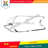 SET CHROME REAR TAIL LIGHT LAMP COVER TAIL LAMP COVER FOR K4 2014 2015