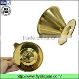 Reusable Eco-friendly Cone Shaped Stainless Steel Coated Gold Coffee Filter/dripper thumbnail-5