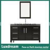 72" Glass Wash Basin Espresso Bathroom Vanity Cabinets