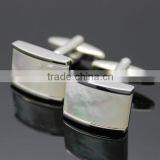 Fancy Cut White Mother of Pearl Shell Cufflink Findings/accessories/components for Jewelry Setting thumbnail-1