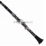 17 keys silver plated clarinet bakelite body material