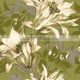 Vinyl Wallpaper Waterproof Wallpaper for Bathrooms With Big Flower Pattern thumbnail-3