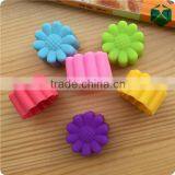 CTBED-QH-692 Flowers Silicone Muffin Cups Handmade Soap Molds Biscuit Chocolate Ice Cake Baking Mold Cake Pan thumbnail-2