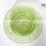 Embossed Colored Glass Dish for Wedding Party thumbnail-2