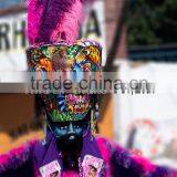 ZPDECOR Factory Wholesale Large Size From 28 to 30inch Striped Ostrich Feathers for Morelos Carnival thumbnail-4