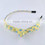 Fabric Big Bow With Colorful Dot Head Band thumbnail-2