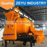 Small Electric concrete mixing concrete pump with mixer