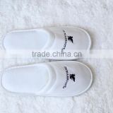 Disposable Hotel Slippers with pouch, Embroidery Logo