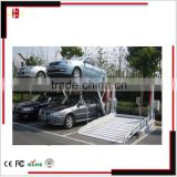 hydraulic driven double layers tilting type parking lift