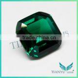 1 Carat Emerald 6.5x6.5 mm Emerald Cut Synthetic Emeralds for Sale thumbnail-2
