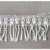 Special Design 12.5cm Width Polyester Macrame Fringe Lace Trim Water Soluble thumbnail-2