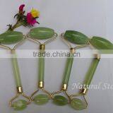 DHL Free Shipping Woman Handheld Face Care Products Natural Jade Massager Roller thumbnail-6