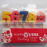 10pcs Colorful Number Candle