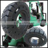 China Good Price Forklift 8.25-15 6.50-10 Pneumatic Shaped Solid Cushion Tires With Holes
