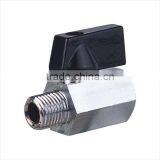 Mini Ball Valve With Size of 1/4" 3/8"1/2" ,brass Chrome Planted thumbnail-3