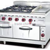 Restaurant Hotel 8 Burner Gas Range With Oven,commercial Gas Range Definition(ZQW-889-8) thumbnail-4