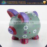 New Design of Hand Painted Wholesale Ceramic Piggy Bank for Kids thumbnail-5