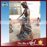 Sexy Female and Snake Bronze Sculpture thumbnail-3