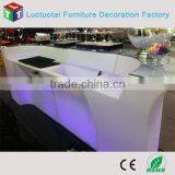 colorful light up elctric rechargeable LI battery operated led bar counter