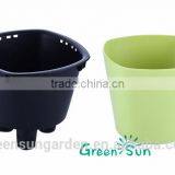 Hydroponic Bright Color Small Plastic Flower Pot for Home Garden Interior Christmas Decoration thumbnail-5