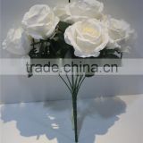 brand name artificial flowers fabric bundled 9 heads roses