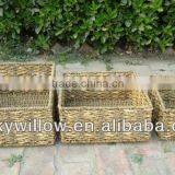 Homes Storage Handwoven Medium Tapered Straw Basket Weaving thumbnail-2