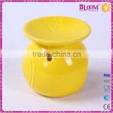 Yellow Ceramic Round Craft Ceramic Incense Burner thumbnail-2