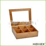 Tea Bag Storage Box & Organizer - Suitable for Larger Tea Bags Bamboo/Homex_Factory thumbnail-1