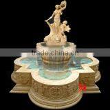 Large Stone Fountain With Lady Statue thumbnail-1