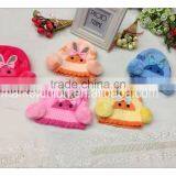 Fashion Acrylic Baby Knitted Hat With Ball and Bow,looks Like Rabit thumbnail-1