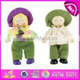 2016 New Fashion Baby Toy Wooden Puppet Doll for Sale W06D012 thumbnail-5