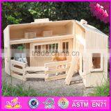 2016 New Design Children Miniature Toys Wooden Toy Horse Stable W06A166 thumbnail-3