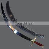 Belly Dance Sword Balanced Stainless Steel With Cover Handle Red Color Wood thumbnail-1