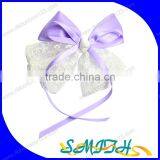 MSD Wholesale Large Ribbon Bow With Lace for Girls Dress Decoration thumbnail-1