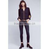 Women Clothing Factory Long Sleeve Embroidery Top Fancy Saree Blouse Designs thumbnail-2